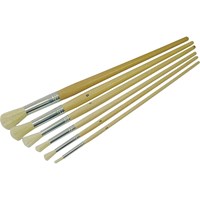 Faithfull 6 Piece Round Pattern Fitch Paint Brush Set Faithfull 6 Piece Round Pattern Fitch Paint Brush Set
