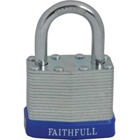Faithfull Laminated Steel Padlock