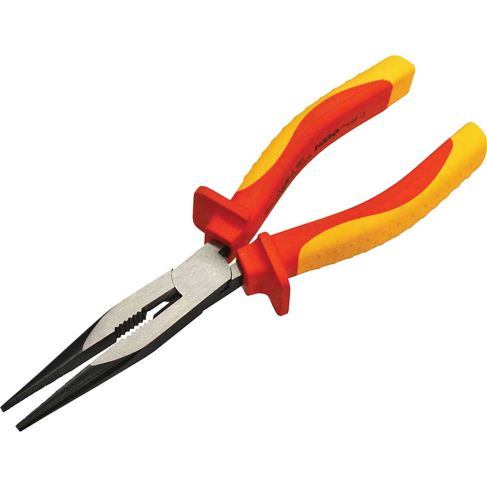 Faithfull Vde Insulated Long Nose Pliers 200Mm