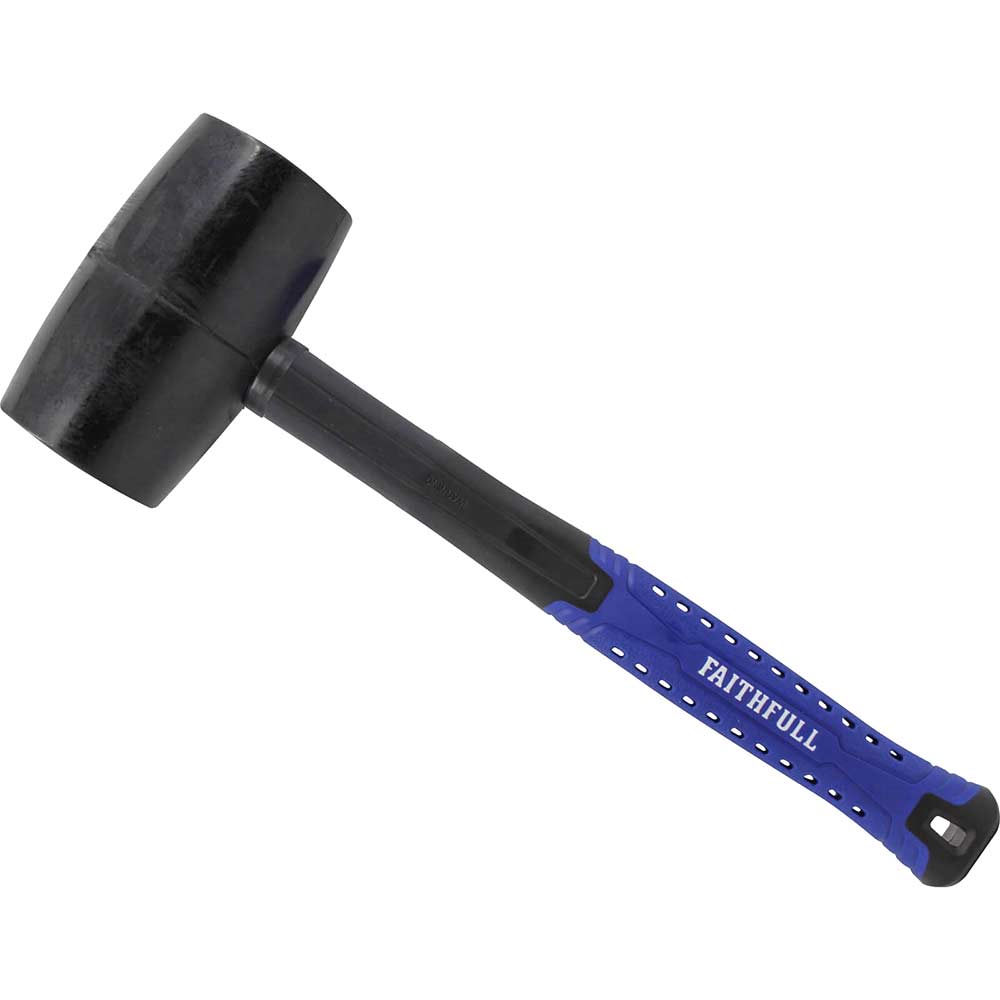 Bad Mallets Faithfull Black Fibreglass Mallet | Rubber Mallets