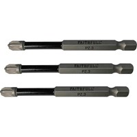 Faithfull Pozidriv Impact Screwdriver Bits Faithfull Pozidriv Impact Screwdriver Bits