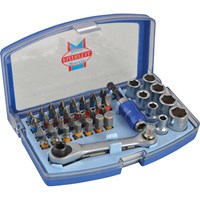 Faithfull 42 Piece 1/4" Drive Socket and Screwdriver Bit Set Faithfull 42 Piece 1/4" Drive Socket and Screwdriver Bit Set