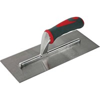 Faithfull V Notched Adhesive Trowel Soft Grip Handle