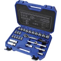 Faithfull 26 Piece 3/8" Drive Hexagon Socket Set Metric