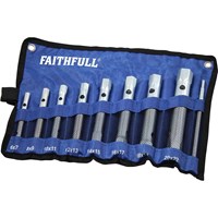 Faithfull 8 Piece Box Spanner Set in Roll Faithfull 8 Piece Box Spanner Set in Roll