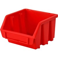 Faithfull Ergobox Interlocking Storage Bin Red