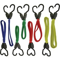 Faithfull 8 Piece Assorted Bungee Cord / Elastic Strap Set