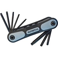 Faithfull 8 Piece Fold Up Ball End Torx Star Key Set