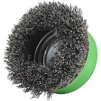 Faithfull X Lock Crimped 0.3mm Stainless Steel Wire Cup Brush  Faithfull X Lock Crimped 0.3mm Stainless Steel Wire Cup Brush