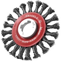 Faithfull X Lock Conical 0.5mm Steel Wire Brush  Faithfull X Lock Conical 0.5mm Steel Wire Brush