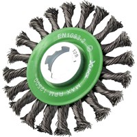 Faithfull X Lock Conical 0.5mm Stainless Steel Wire Brush  Faithfull X Lock Conical 0.5mm Stainless Steel Wire Brush