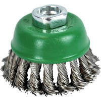 Faithfull Twist Knot 0.5mm Stainless Steel Wire Cup Brush Faithfull Twist Knot 0.5mm Stainless Steel Wire Cup Brush