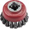 Faithfull X Lock Twist Knot 0.5mm Steel Wire Cup Brush Faithfull X Lock Twist Knot 0.5mm Steel Wire Cup Brush
