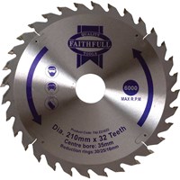 Faithfull Fine Finish TCT Circular Saw Blade