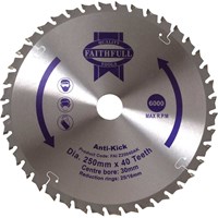 Faithfull Anti Kick Circular Saw Blade