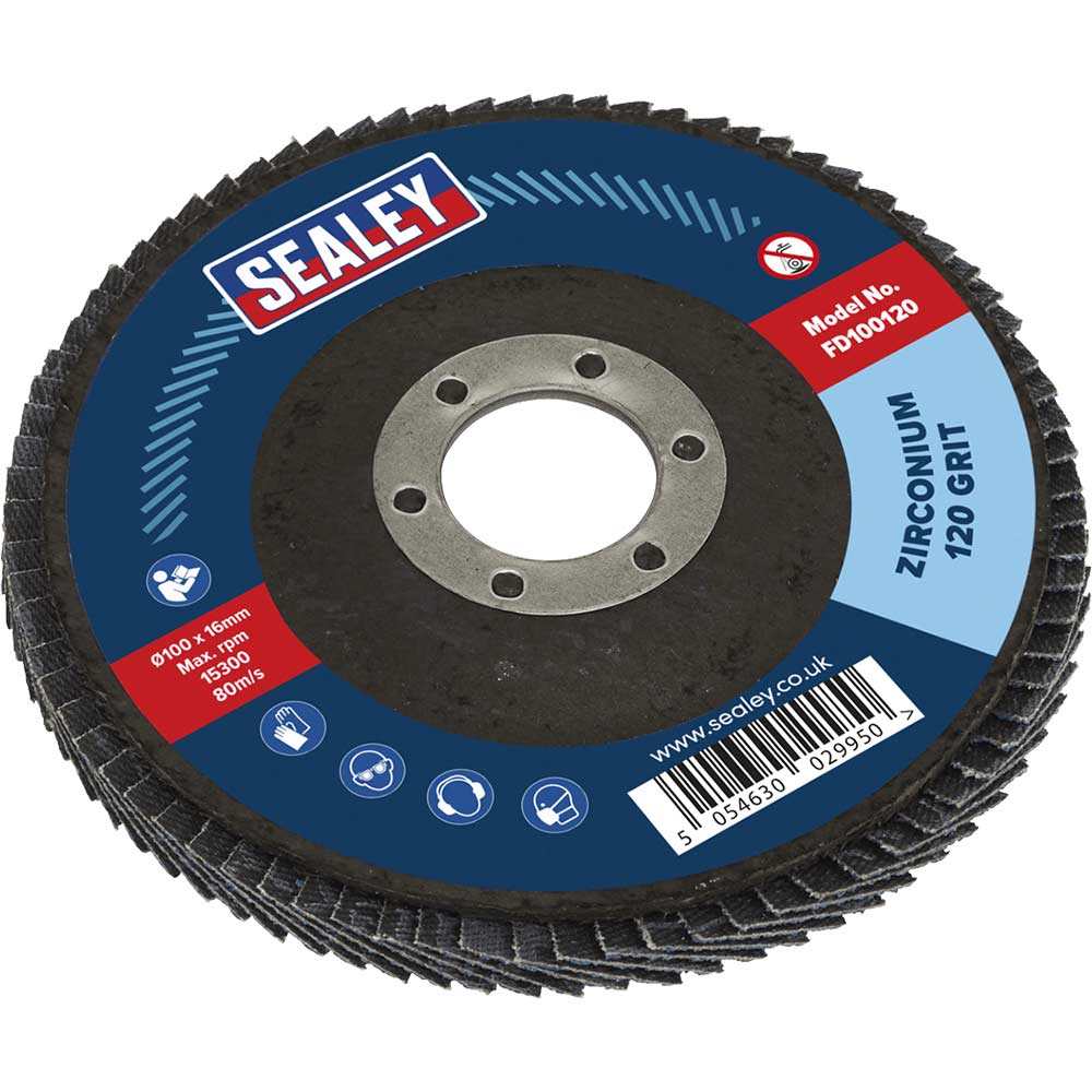 Sealey Zirconium Abrasive Flap Disc 0.0475Kg
