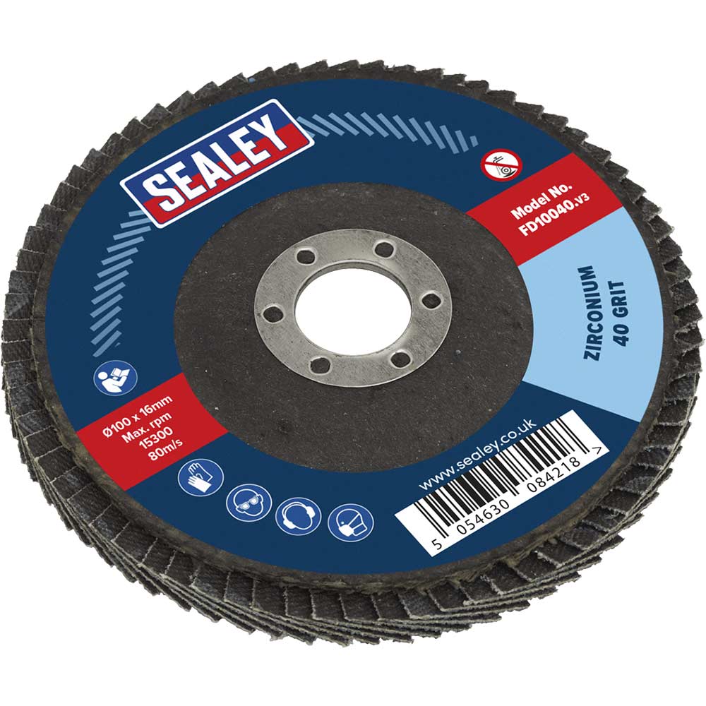 Sealey Zirconium Abrasive Flap Disc 0.0625Kg