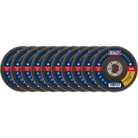 Sealey Aluminium Abrasive Flap Discs Pack of 10 Sealey Aluminium Abrasive Flap Discs Pack of 10