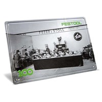 Festool 100 Years Exhibition Stand Retro Tin Plate Sign Festool 100 Years Exhibition Stand Retro Tin Plate Sign