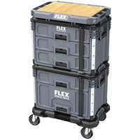 Flex TKL SP SET 2 Wheeled Tool Case Combo Stack Pack 