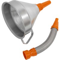 Sealey Funnel Metal Flexible Spout and Filter Sealey Funnel Metal Flexible Spout and Filter