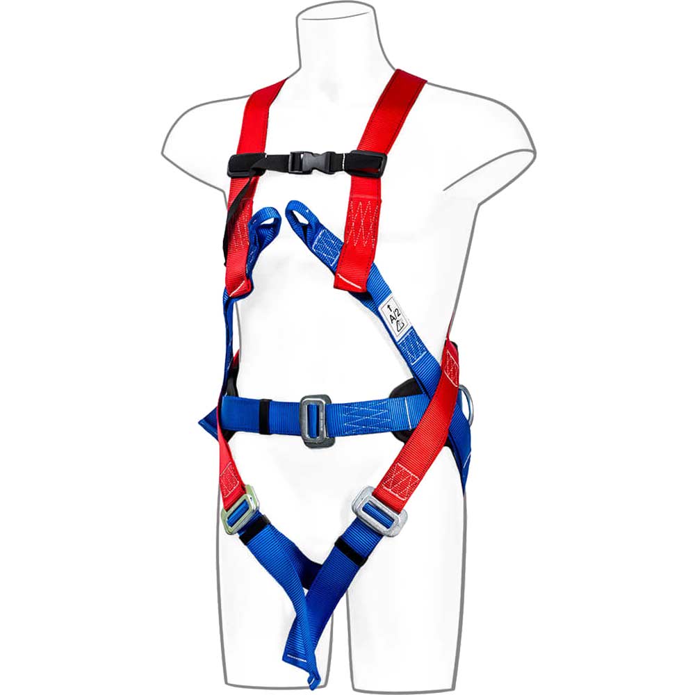 Portwest 3 Point Comfort Safety Harness - Red, Fit R