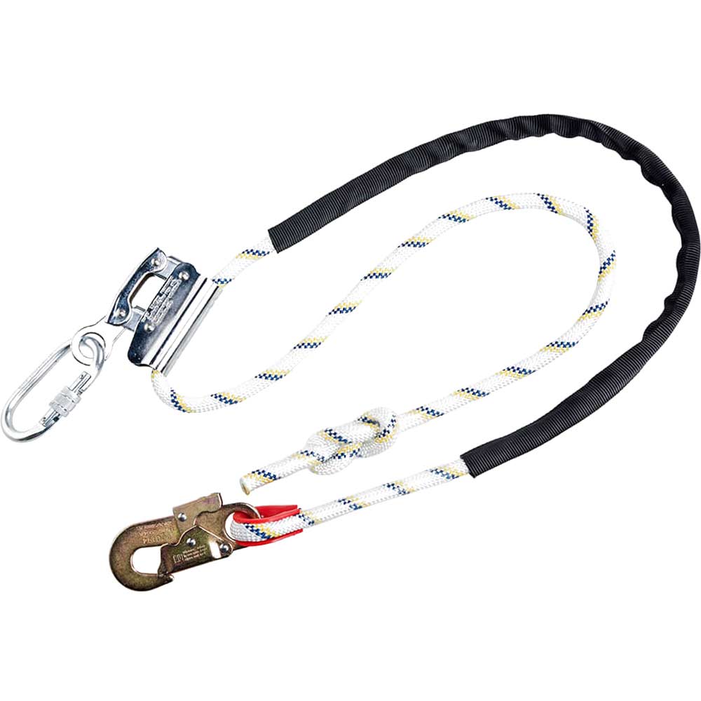 Portwest Grip Adjusting Work Positioning Lanyard - White, Fit R