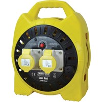 Faithfull Enclosed Cable Reel 110V