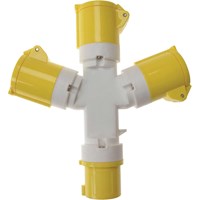 Faithfull 3 Way 110v Socket Splitter