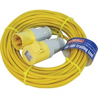Faithfull Extension Trailing Lead 16 amp Yellow Cable 110v Faithfull Extension Trailing Lead 16 amp Yellow Cable 110v