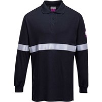 Modaflame Mens Anti Static Flame Resistant Long Sleeve Polo Shirt