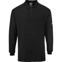 Modaflame Mens Flame Resistant Antistatic Long Sleeve Polo Shirt