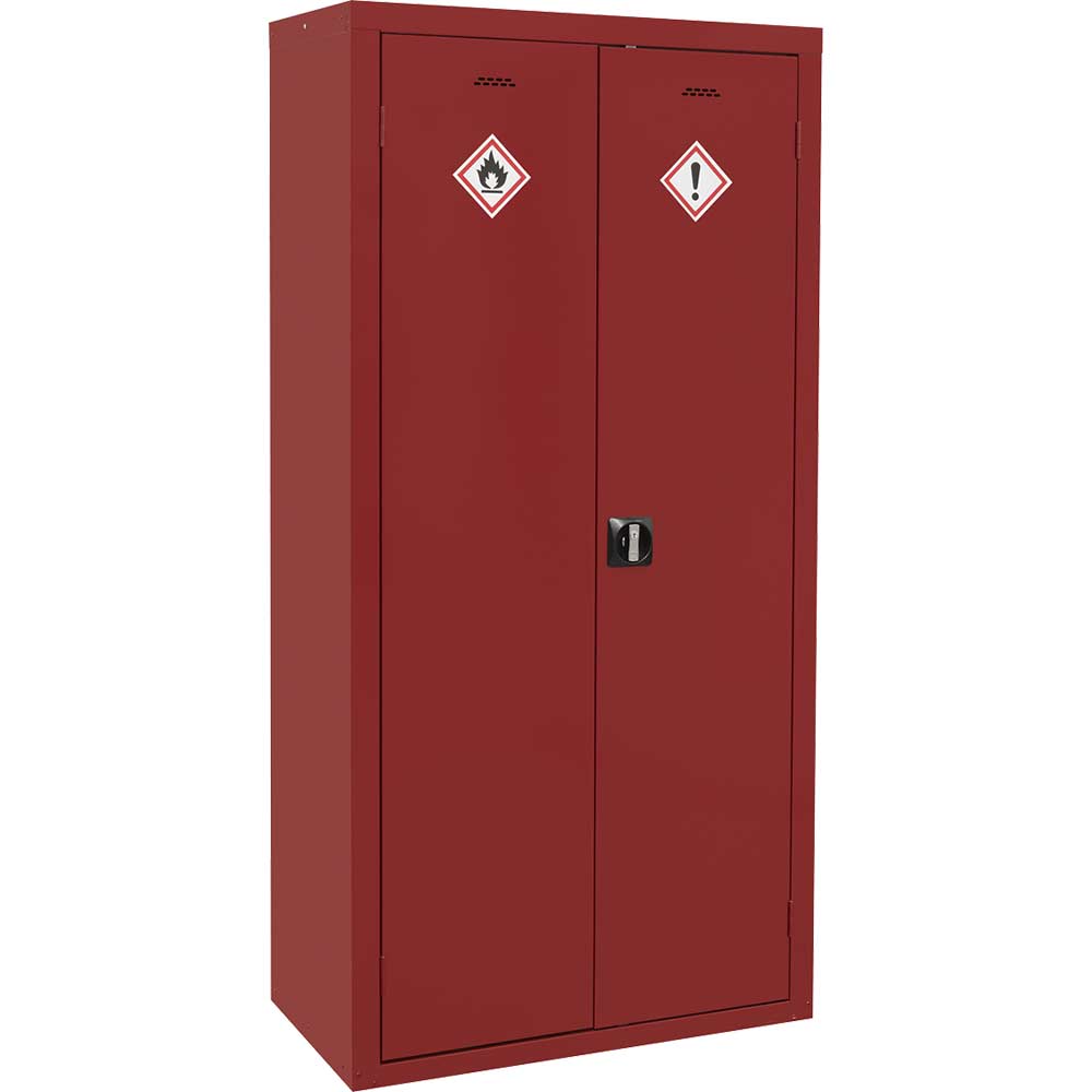 Sealey Red Pesticide / Agrochemical Storage Cabinet 900Mm 460Mm 1800Mm 70Kg