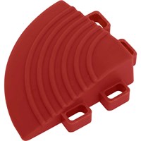 Sealey Anti Slip Polypropylene Corner Floor Tile Red Sealey Anti Slip Polypropylene Corner Floor Tile Red