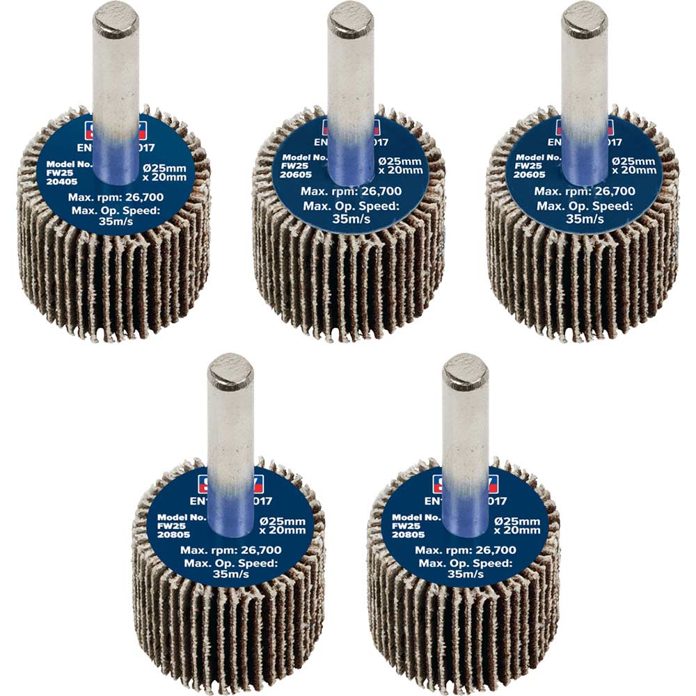 Sealey Flap Wheels Pack Of Size 5