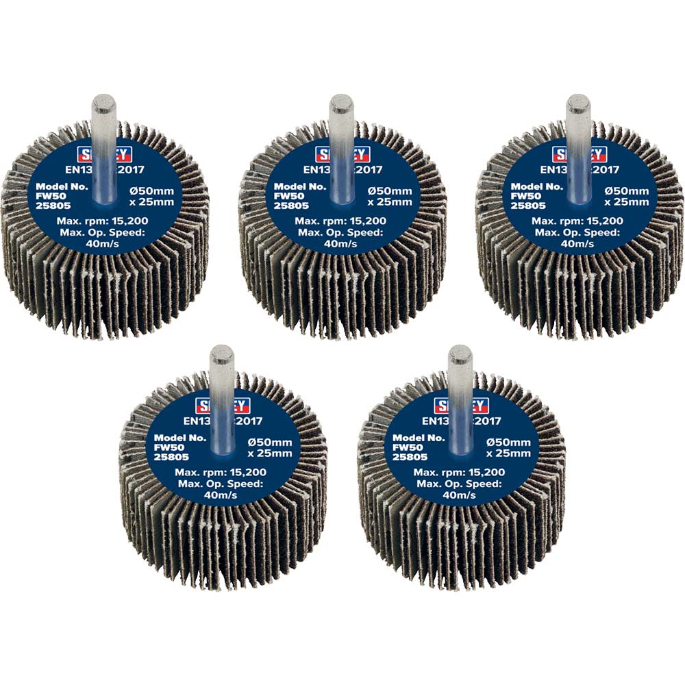 Sealey Flap Wheels Pack Of Size 5