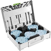 Festool SYS-STF D125 GR-Set 125mm Granat Sanding Discs & Systainer Case Festool SYS-STF D125 GR-Set 125mm Granat Sanding Discs & Systainer Case