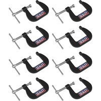 Sealey 8 Piece Junior G Clamp Set Sealey 8 Piece Junior G Clamp Set