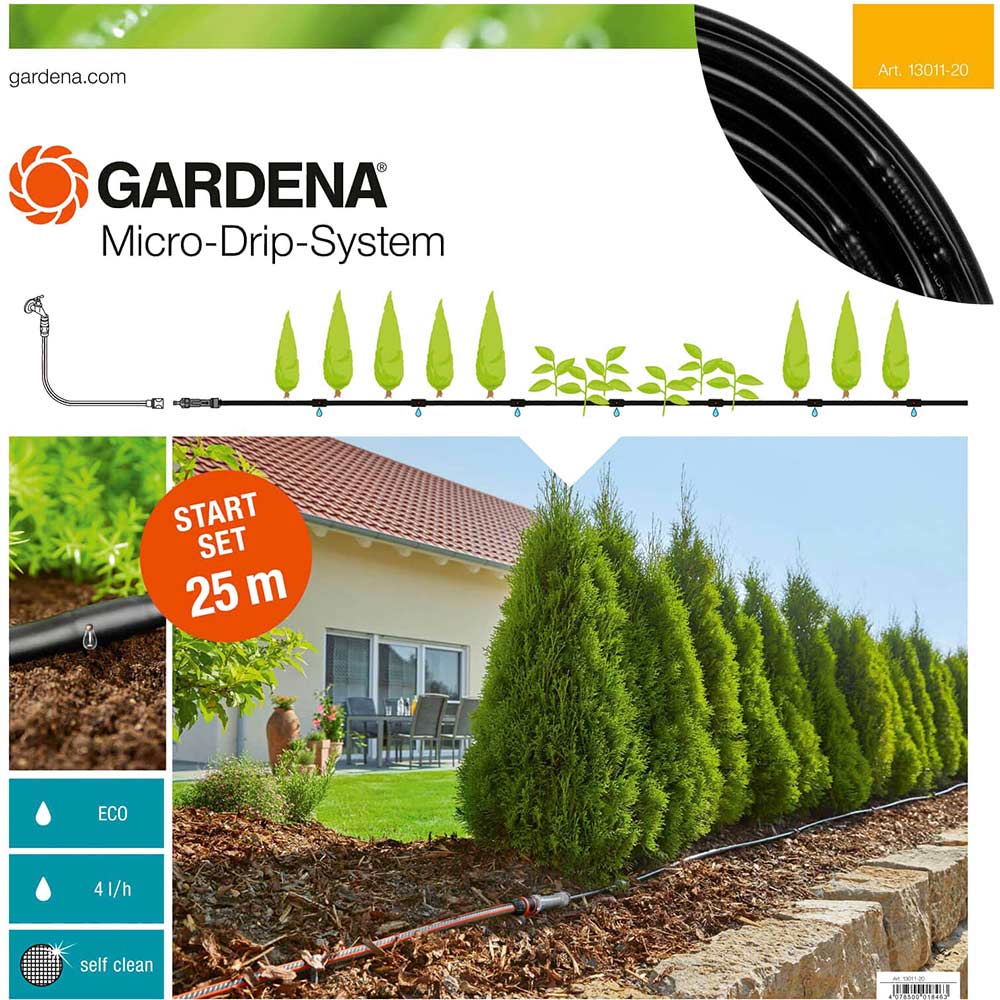 Gardena Micro Drip Above Ground Water Irrigation Starter Set 30Cm
