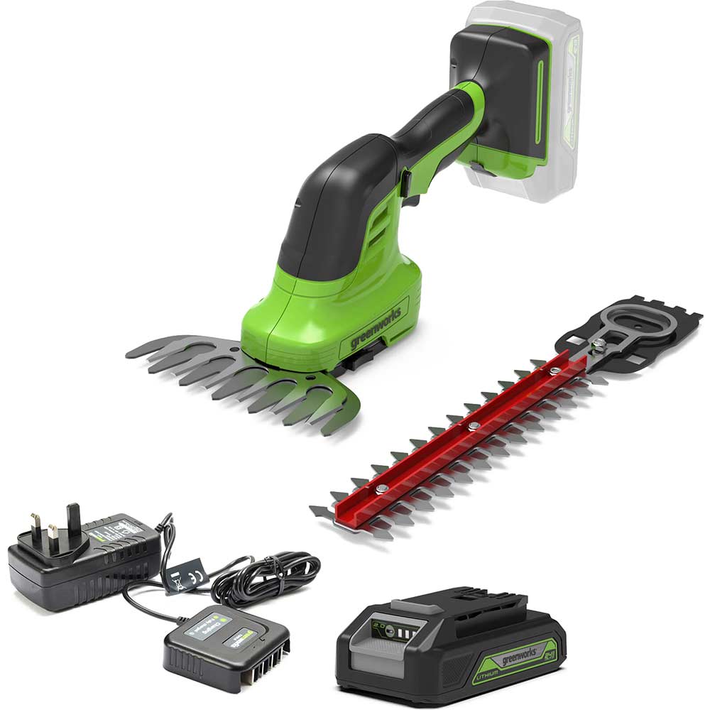Greenworks G24sht 24V Cordless Grass And Shrub Shears Size 4