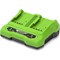 Greenworks G24X2UC4 24v Cordless Fast Twin Li-ion Battery Charger  Greenworks G24X2UC4 24v Cordless Fast Twin Li-ion Battery Charger