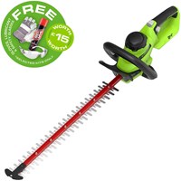 Greenworks GD24HT61 24v Cordless Brushless Hedge Trimmer 610mm