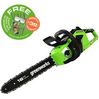 Greenworks GD40CS18 40v Cordless Brushless Chainsaw 400mm Greenworks GD40CS18 40v Cordless Brushless Chainsaw 400mm