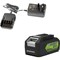 Greenworks GSK24B4 24v Cordless Li-ion Battery 4ah and Battery Charger Greenworks GSK24B4 24v Cordless Li-ion Battery 4ah and Battery Charger