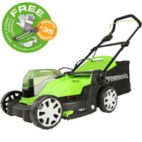 Greenworks G24X2LM41 48v Cordless Rotary Lawnmower 410mm Greenworks G24X2LM41 48v Cordless Rotary Lawnmower 410mm
