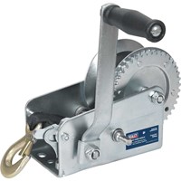 Sealey Hardened Steel Geared Hand Winch with Webbing Strap