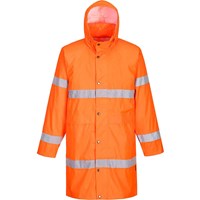 Portwest Hi Vis Long Rain Coat Portwest Hi Vis Long Rain Coat