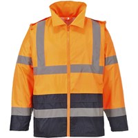 Classic Hi Vis Contrast Rain Jacket Classic Hi Vis Contrast Rain Jacket