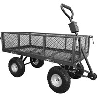 Handy THGT Small Steel Garden Trolley with Punctureless Wheels Handy THGT Small Steel Garden Trolley with Punctureless Wheels