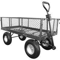 Handy THLGT Large Steel Garden Trolley with Punctureless Wheels Handy THLGT Large Steel Garden Trolley with Punctureless Wheels